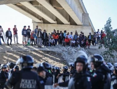 Μεξικό: Με δακρυγόνα η υποδοχή του 2019 στην Τιχουάνα